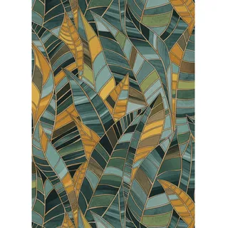 Erismann Vliestapete Floral Petrol 10,05 x 0,53 m