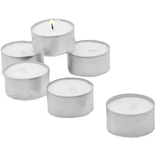 Teelichter weiß ohne Duft Großpackung 36-1000 Stk. | 4 Std. 6Std. 8Std. oder Maxi-Lichter | aus Paraffinwachs | + GRATIS HL Kauf Block (8 Std. Teelichter + 1 HL Kauf Block, 1000)
