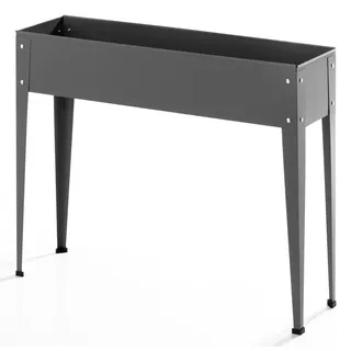 POWERTEC Garden Metall-Hochbeet 60 x 27 x 45 cm Anthrazit