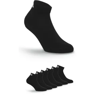 Fila UNISEX FITNESS QUARTER SOCKS 6 Paare Schwarz 35-38