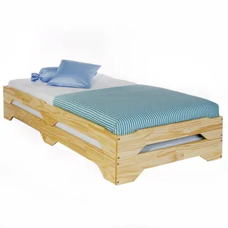 Idimex Jugendbett Ronny 90 x 200 cm Kiefer massiv natur