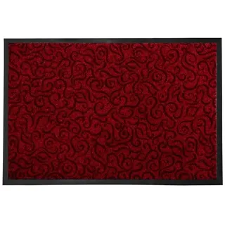 KARAT Design-Sauberlaufmatte "Brasil" - Türvorleger / 90 x 150 cm (Dunkelrot)