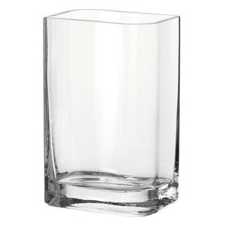 Leonardo Vase 014384 Lucca, Glas, Tischvase, eckig, Höhe 25 cm