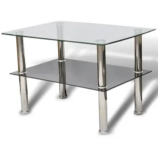 vidaXL Couchtisch Transparent Glas 58 x 14 cm