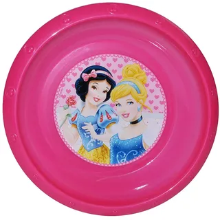 alles-meine.de GmbH Suppenteller/Suppenschüssel/Müslischale - Kinderteller Princess Schneewittchen - Cinderella - aus Kunststoff/Plastikteller Plastik - Geschirr für Ki..
