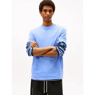 Tommy Hilfiger TJM SLIM LINEAR CHEST TEE EXT blau L
