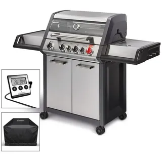 Enders® Gasgrill Monroe Pro 4 SIK Turbo inkl. Wetterschutzhülle + Thermometer