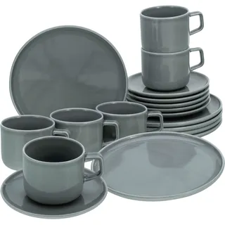 CreaTable Chef Collection Kaffeeservice 18-tlg. grau