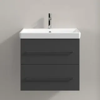 Villeroy & Boch Waschtischunterschrank 2 Auszüge 58 x 51,4 x 48 cm Schwarz
