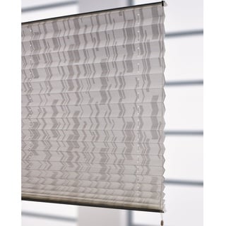 Liedeco® Klemmfix-Plissee freihängend - 140 x 175 cm weiß/weiß | Plissee farbig fürs Fenster | Sonnenschutz Fensterdekoration innen | lichtdurchlässig Blickdicht verstellbar | 123 montiert