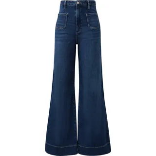 QS High Rise Flared Fit Blau 36/30