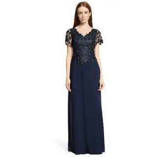 Vera Mont Abendkleid Damen mit Stickerei blau XXL (48)