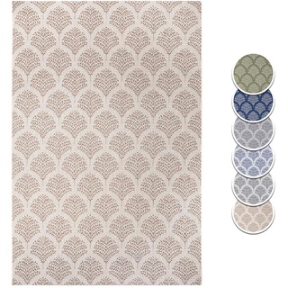 Hanse Home Flachgewebe In- und Outdoor Teppich Male, Farben:Creme/beige, Größe:160x230 cm