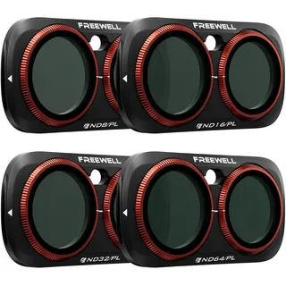 Freewell Bright Day ND/PL Filter-Set für Insta360 Luna Ultra | Enthält ND8/PL-, ND16-/PL-, ND32-/PL- und ND64-/PL-Filter, um Blendungen zu reduzieren und den Kontrast zu verbessern.