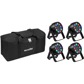 Eurolite Set 4x AKKU Mini PARty RGBW Spot MK2 + Soft-Bag