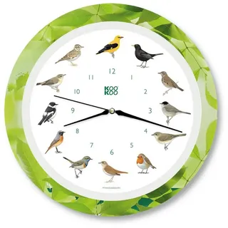 Kookoo Singvögel Quarzwerk Leaf 30,5 cm 5520 grün