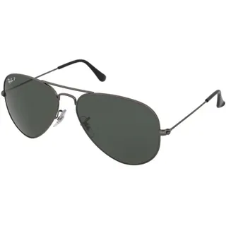 Ray-Ban Aviator Large Metal RB3025 004/58 58-14 gunmetal/polarized green classic