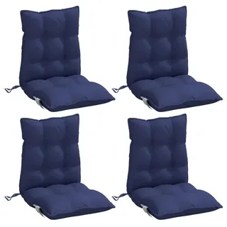 vidaXL Niedriglehner Auflage 4 St. 0 x 0 x 0 cm blau