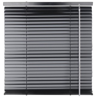 Jalousie Cordless-Schnurlos Aluminium Venetian Blind Alu Jalousie Rollo, euroharry schwarz 60 cm x 160 cm