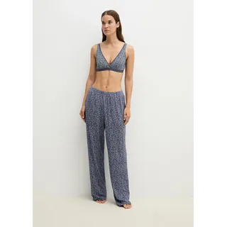 Marc O'Polo Loungehose Loose Fit Blau/Grau XS