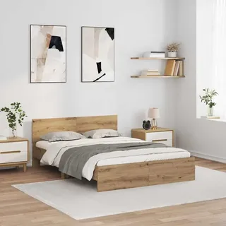 vidaXL Artisan-Eiche 120 x 190 cm Braun