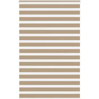 vidaXL Doppelrollo Zebrarollo 140 x 230 cm braun/orange