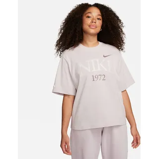 Nike Damen Sportswear T-Shirt - Lila,Weiß - M