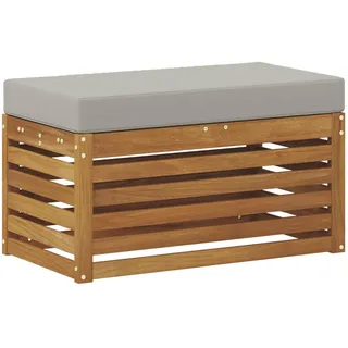 vidaXL Outdoor Hocker Bank Massivholz Akazie Natur