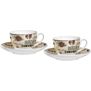 Ritzenhoff & Breker Cappuccinotasse 0,22 l Beige 2 St.