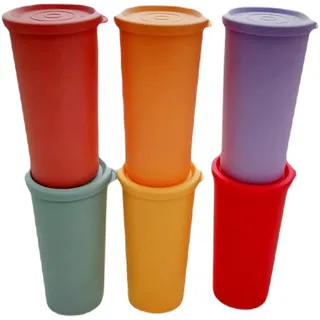 Tupperware SET (6) Küchenhelfer Joghurt-Becher 150 ml bunt Dose Joghurt
