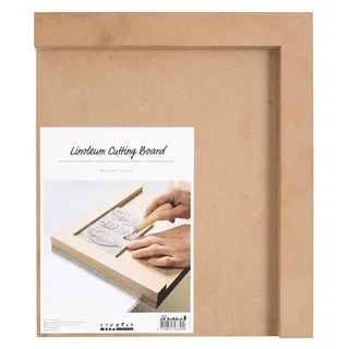 Creativ Company Linoleum-Schneidebrett Holz 1 25 x 29 cm Braun