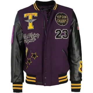 Top Gun Collegejacke lila M