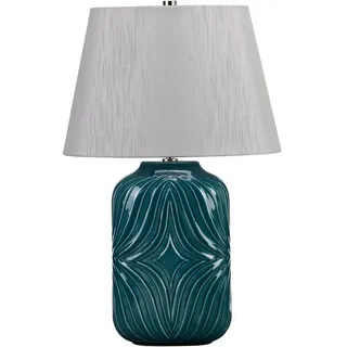 Elstead Lighting, Tischlampe, Muse Tischleuchte E27 Türkis Grau, Made in UK (E27)