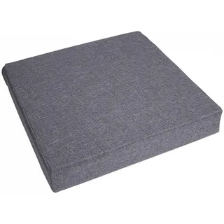 Waigg Kii Dicke 8/10 cm Sitzkissen, quadratisch, Sesselerhöhung, Komfort, Elastizität, Schaumstoff-Stuhlkissen für Auto, Büro, drinnen und draußen (45 x 45 x 10 cm, Grau)