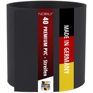 Premium Zaunsichtschutz HART-PVC / 40 x Streifen 2,525 m/Höhe 19 cm Anthrazitgrau - Zaun Sichtschutzstreifen für Doppelstabmattenzaun Zaun Sichtschutz anthrazit