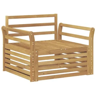vidaXL Outdoor-Sofa Loungesofa Akazie Weiß