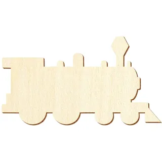 Holz Lok Lokomotive V1 - Deko Basteln 5-50cm, Größe:5cm, Pack mit:10 Stück