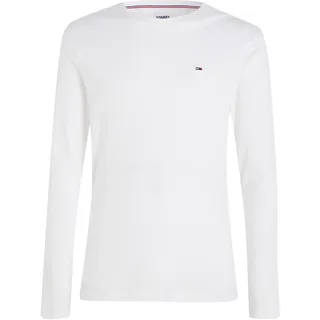Tommy Hilfiger Original Ribbed Organic Cotton Langarm-T-Shirt Classic White L