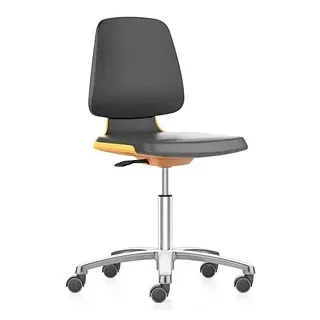 bimos Arbeitsdrehstuhl Labsit orange, schwarz Kunstleder