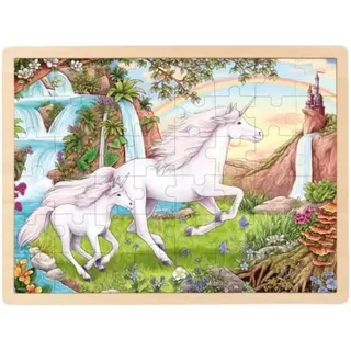 GoKi Einhorn 48 Teile Rahmenpuzzle