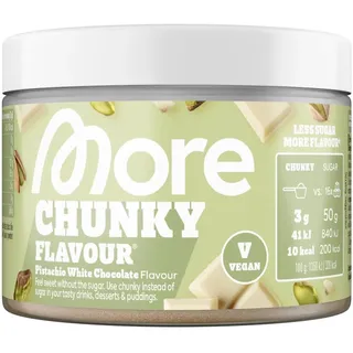 MORE Nutrition MORE Chunky Flavour Pistachio White Chocolate 150 g vegan