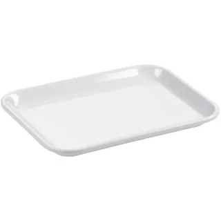 Ornamin SCHÜR Tablett Dental-Instrumententablett | Tray für Zahnmedizin & Dentallabor | Wischdesinfektion & Autoklavierbar | Made in Germany | Weiß (20 x 15 cm)