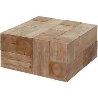Mendler Couchtisch HWC-A15c, Wohnzimmertisch, Tanne Holz rustikal massiv MVG-zertifiziert 30x60x60cm