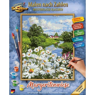 Schipper Malen nach Zahlen Meisterklasse Klassiker - Margeritenwiese, Made in Germany bunt