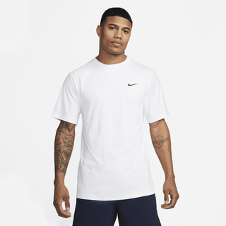 Nike Hyverse vielseitiges Nike Dri-FIT UV Kurzarm-Oberteil für Herren - Weiß, XL
