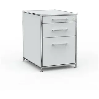 Versee Aktenschrank Büro Standcontainer – 60 / 80 cm, 3 oder 4 Schubladen, Farbauswahl (Schubladencontainer für Büro und Home-Office, 1 Standcontainer) robust & kratzfest, 50kg belastbar grau 43,5 cm x 61 cm x 60 cm