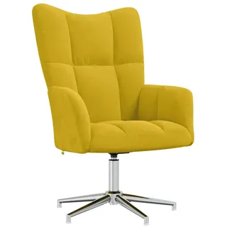 vidaXL Relaxsessel Senfgelb Samt 62 x 98 x 68 cm Gelb