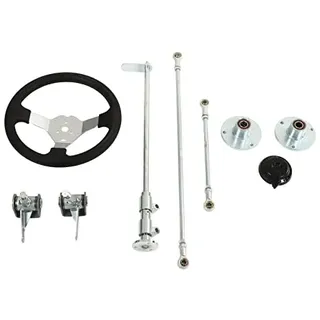 Go-Kart-Lenkrad-Set, 300 Mm, Solide Lenkbaugruppe, Leistungssteigerung für 100, 125, 140, 150 Off-Road-Kart-Enthusiasten