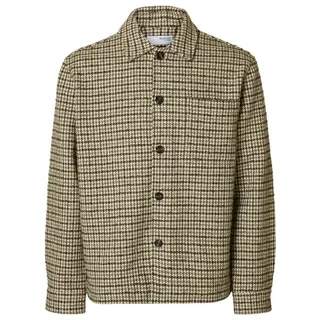SELECTED HOMME Langarmhemd SLHREGARI WOOL BLEND NF UNDYED OVER L