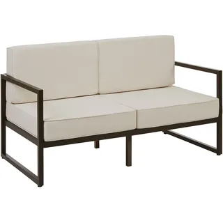 Tectake Comosa Loungesofa braun/beige